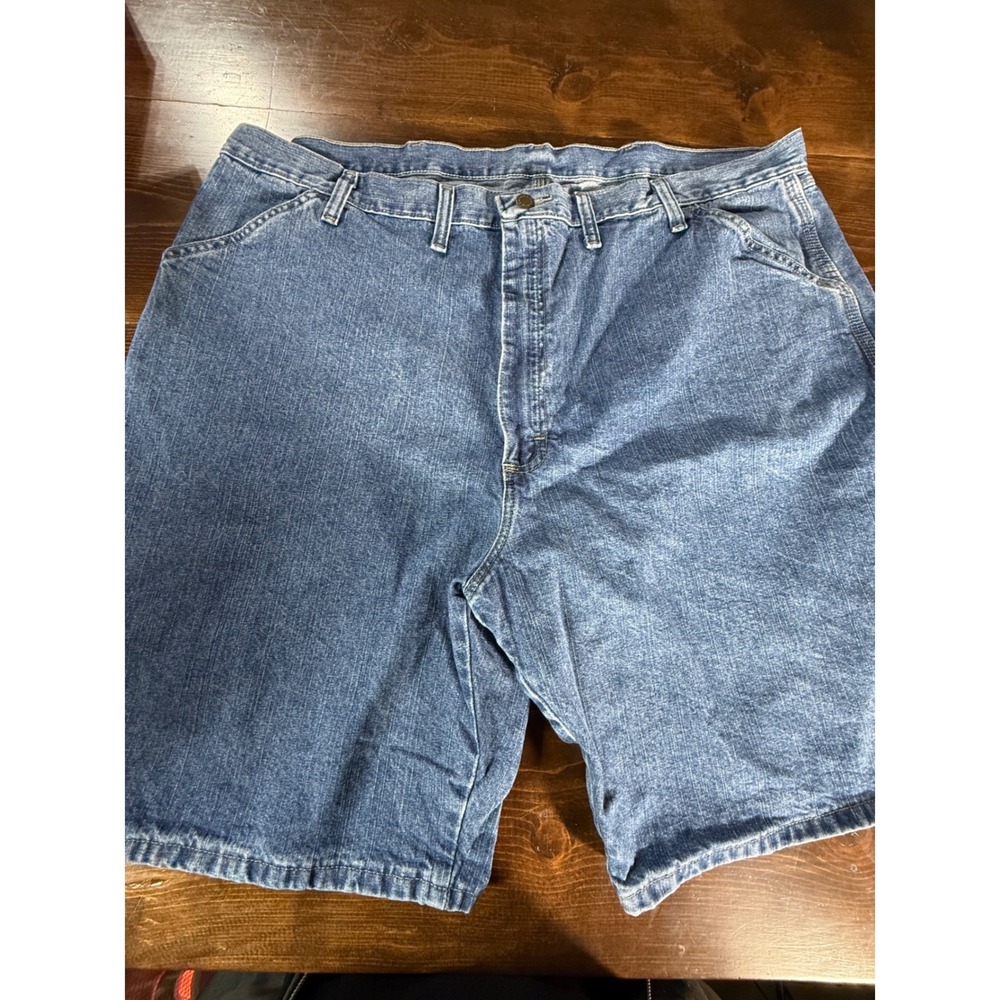 Wrangler Carpenter Shorts Mens 44 Blue Denim Utility Workwear 6400MZL